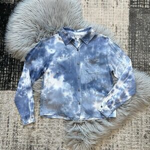 Splendid Kid's Girl's Blue Indigo Tie Dye Shirt‎ Top Size 14Y $52